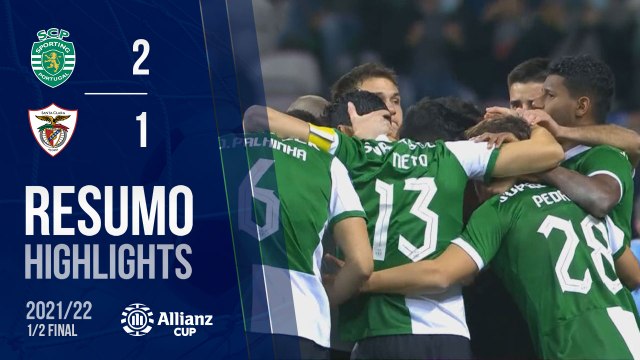 Highlights: Sporting 2-1 Santa Clara (Taça da Liga 21/22 - Meias-Finais)