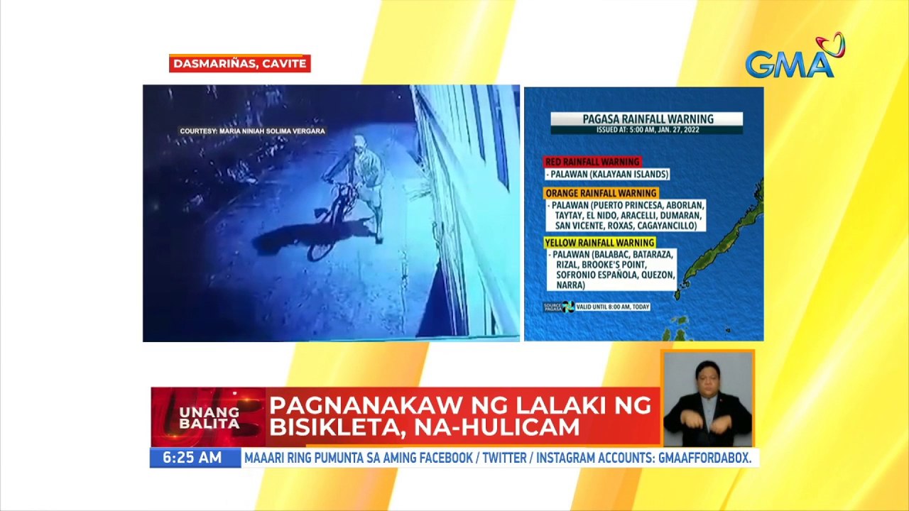 Pagnanakaw ng lalaki ng bisikleta, na-hulicam | UB