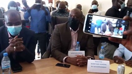 M Amadou Doumbouya DG SONAP accueille chaleureusement son DGA  (Discours spontané)