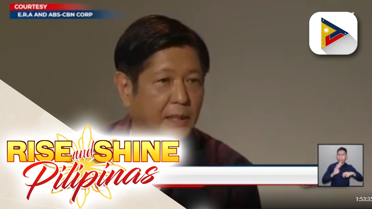 Ex-Sen. Bongbong Marcos at Sen. Lacson, sumalang na sa one-on-one interview kay Boy Abunda