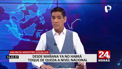 Toque de queda: Gobierno suspende restricción desde mañana 27 de enero