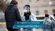 Retrocede ómicron en Estados Unidos, pero aumentan las muertes