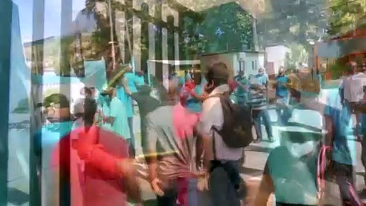 WASA WORKERS FACE OFF WITH POLICE