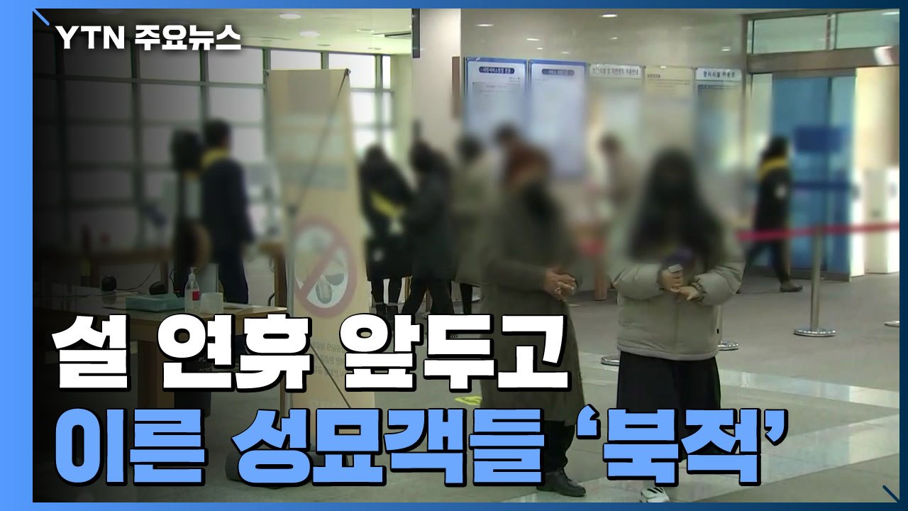 "그리운 얼굴 만나러 가요"...설 연휴 추모 시설 폐쇄에 이른 성묘객들 '북적' /...