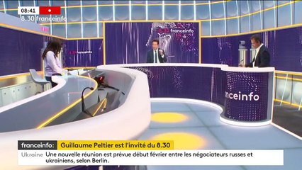 Pouvoir d'achat, "défense excusable", crise en Ukraine... Le 8h30 franceinfo de Guillaume Peltier