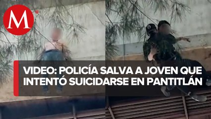Policía de CdMx evita que hombre se aviente desde puente en paradero de Pantitlán