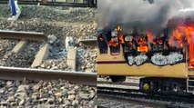 100 News: Naxalites blew up rail track,Bihar student protest