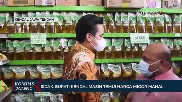 Sidak, Bupati Kendal Masih Temui Harga Minyak Goreng Mahal
