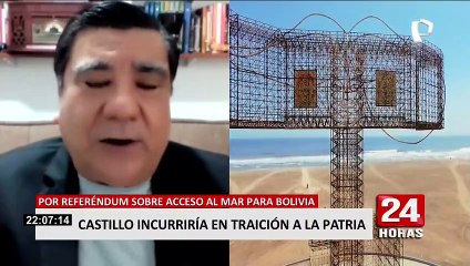 García Toma tras declaraciones de Castillo sobre mar para Bolivia: “Podría hablarse de traición a la patria”
