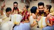Mouni Roy Wedding में Groom Suraj Nambiar को Kiss करते Mandira Bedi Viral | Boldsky