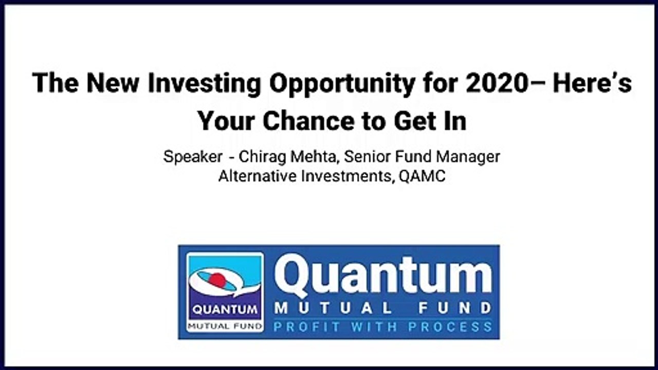 Webinar: The New Investing Opportunity for 2020 – Here’s Your Chance to Get In