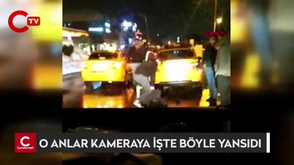 Taksiyi çalan şüpheliyi taksiciler yakaladı