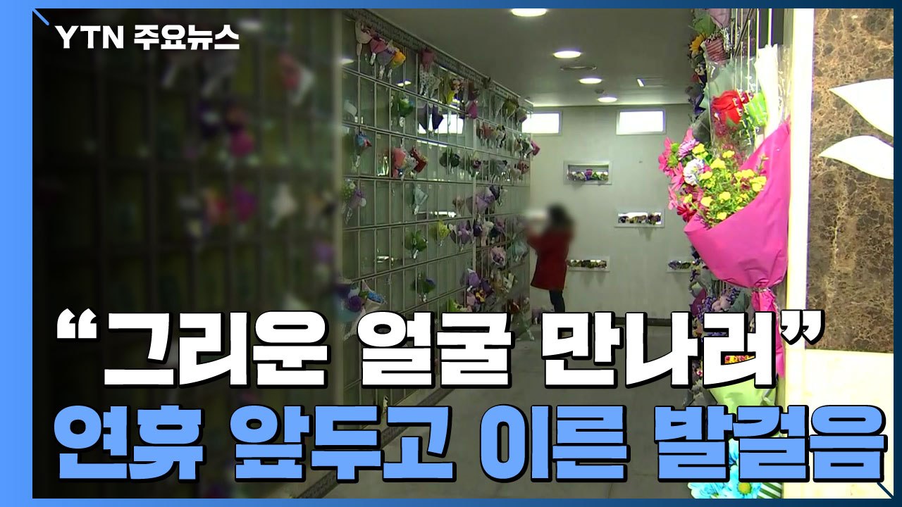 "그리운 얼굴 만나러 가요"...설 연휴 추모 시설 폐쇄에 이른 성묘객 줄이어 / YTN