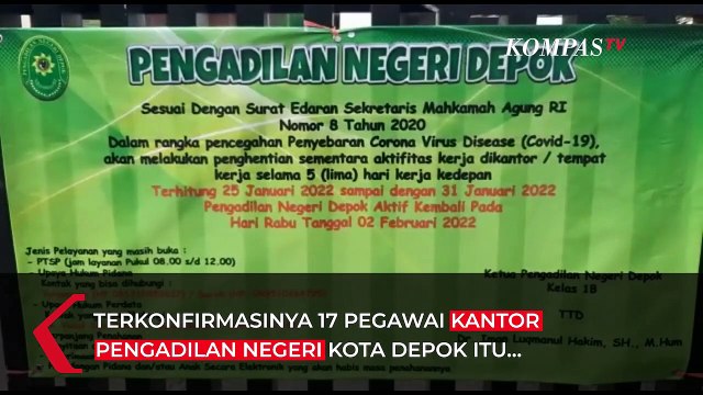 Ada 17 Karyawannya Positif Covid-19, PN Kota Depok Lockdown Sepekan
