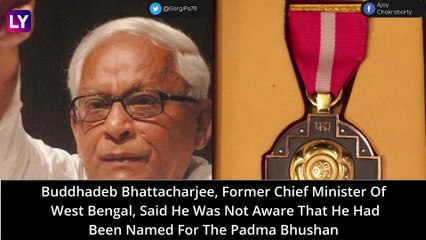 Buddhadeb Bhattacharjee Among Three From West Bengal Who Refused Padma Award