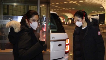 Katrina Kaif शादी के डेढ़ महीने बाद काम पर लौटीं, All Black Look में एयरपोर्ट पर दिखीं | FilmiBeat