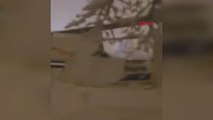 Düğün salonun çatısı üzerinde biriken kar nedeniyle çöktü
