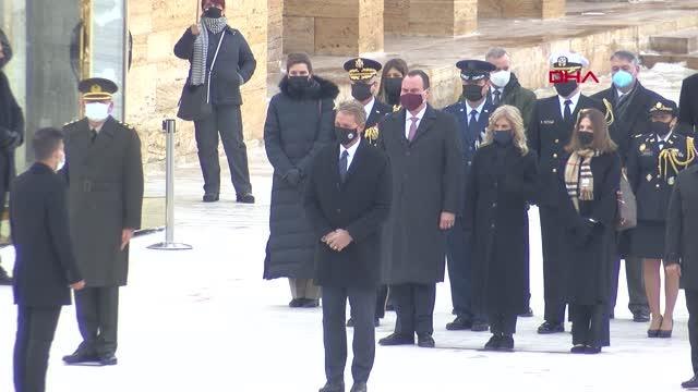 ABD'nin yeni büyükelçisi Flake, Anıtkabir'i ziyaret etti