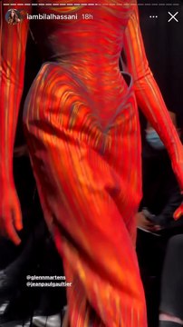 Bilal Hassani a assisté au défilé Jean Paul Gaultier, collection Haute Couture printemps-été 2022. Paris, le 26 janvier 2022.