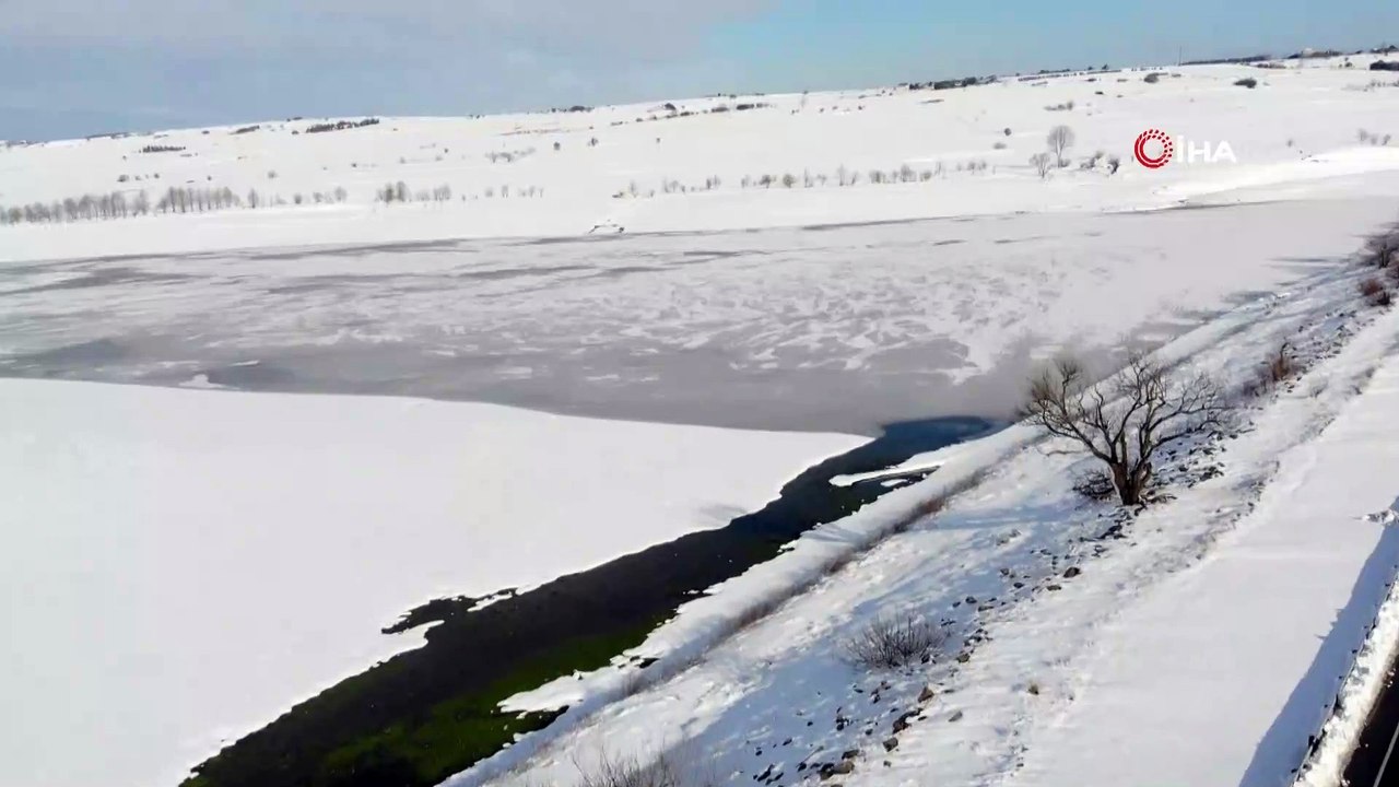Sibirya değil İstanbul! Göl buz tuttu