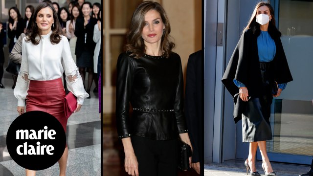 Todos los looks de cuero de la reina Letizia