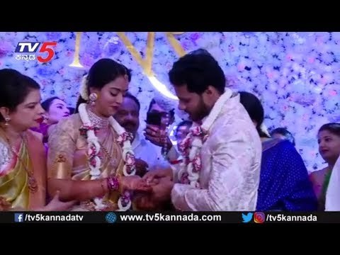 Nikhil And Revathi exchanging rings | Engagement Ceremony || TV5 Kannada