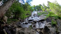 SMALL WATERFALLS ON MOSSY ROCKS CREATES STUNNING SCENE