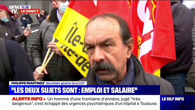 Philippe Martinez (CGT): La mobilisation aujourd'hui oblige les débats à porter beaucoup plus sur les salaires et le pouvoir d'achat