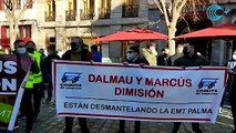 Los conductores de la EMT de Palma exigen al alcalde que no desmantele la empresa
