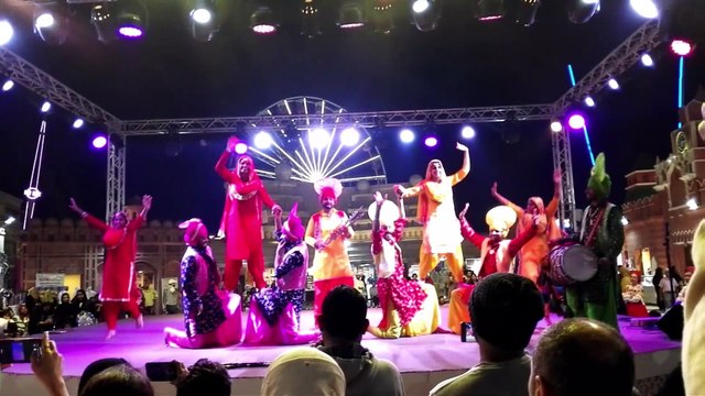 PANJABI DANCE SHOW SHAEKH ZAYED HERITAGE FESTIVAL ABU DHABI UNITED ARAB EMIRATES