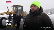 Karla mücadele ekiplerinin zorlu mesaisine TRT Haber eşlik etti