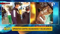 VES: realizan operativo contra vagabundos y delincuentes que convirtieron alameda en guarida