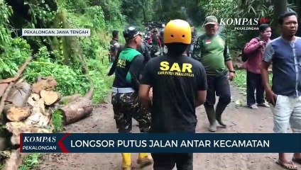 Longsor di Beberapa Titik Putus Jalan Antar Kecamatan