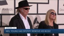 Spotify removing Neil Young's music over issue with Joe Rogan