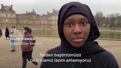 Fransa'da kadın futbolcular, müsabakalarda başörtüsünü yasaklamayı öngören tasarıyı protesto etti