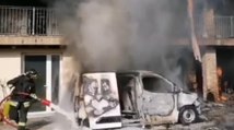 Sesto al Reghena (PN) - Incendio distrugge casa in località Bagnarola: in salvo intera famiglia (27.01.22)