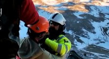 Castel del Monte (AQ) - Soccorso escursionista sul Gran Sasso (27.01.22)