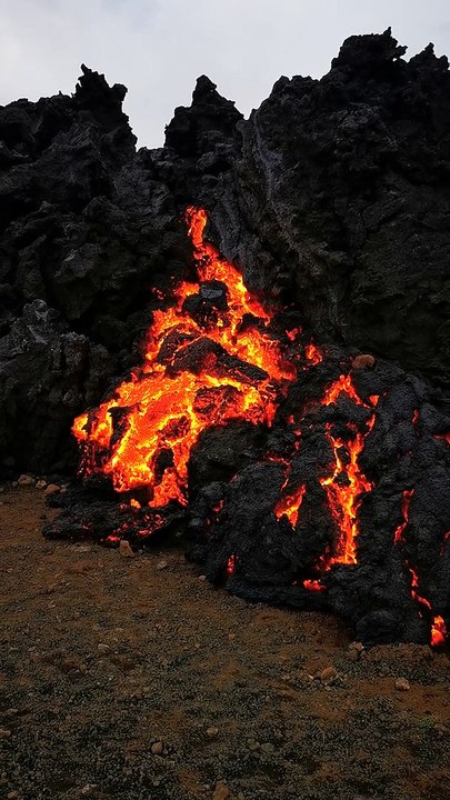 Baking Pizza With Lava