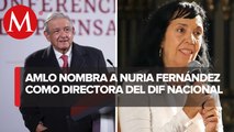 Nuria Fernández será la próxima directora del DIF Nacional, anuncia AMLO