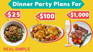 How a Professional Chef Would Cater a Dinner Party for $25, $100, and $1K! | Play Money