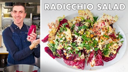 Chris Makes Hot Honey Radicchio Salad