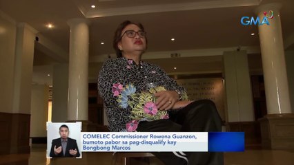 Kutob ni COMELEC Commissioner Guanzon, may makapangyarihang tao na nakikialam sa paglabas ng desisyon sa Bongbong Marcos disqualification | Saksi