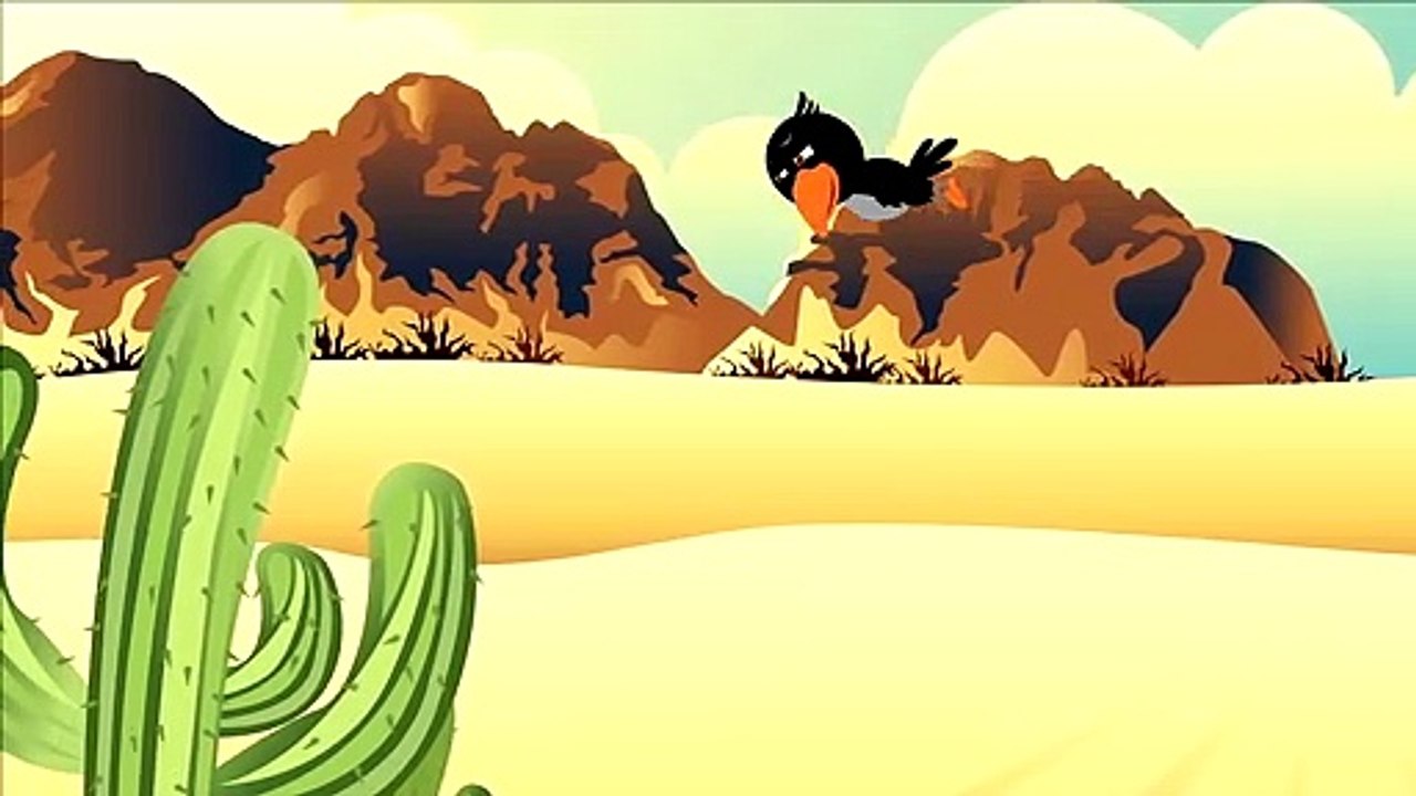 Thirsty Crow | Short Moral Stories for Kids | Aesop's Fables