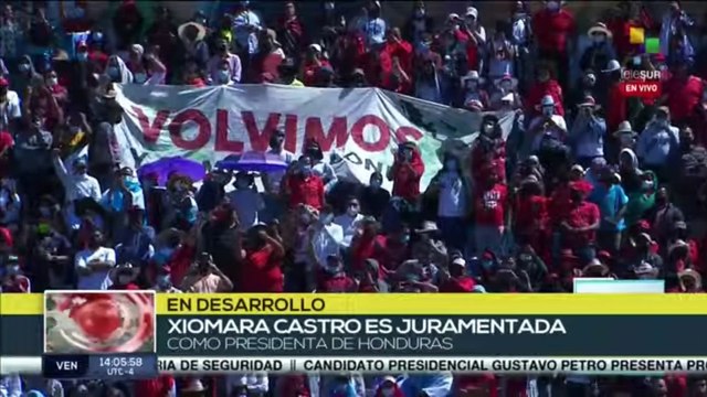 Xiomara Castro es juramentada como presidenta de Honduras