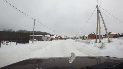 Skitching Snowboarder Veers into Wrong Lane