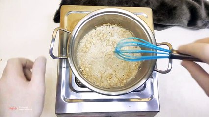 تحضير فطور الشوفان وزبدة الفول السوداني للأطفال