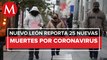 Registra Nuevo León 5,554 casos y 25 muertes por covid-19