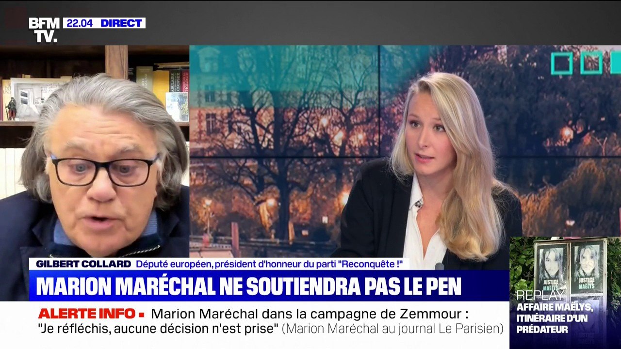 Gilbert Collard: "Je suis persuadé que Marion [Maréchal] rejoindra Éric Zemmour"