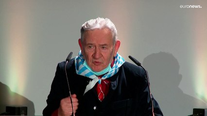 A holokauszt túlélői beszéltek az auschwitzi haláltáborban rendezett megemlékezésen