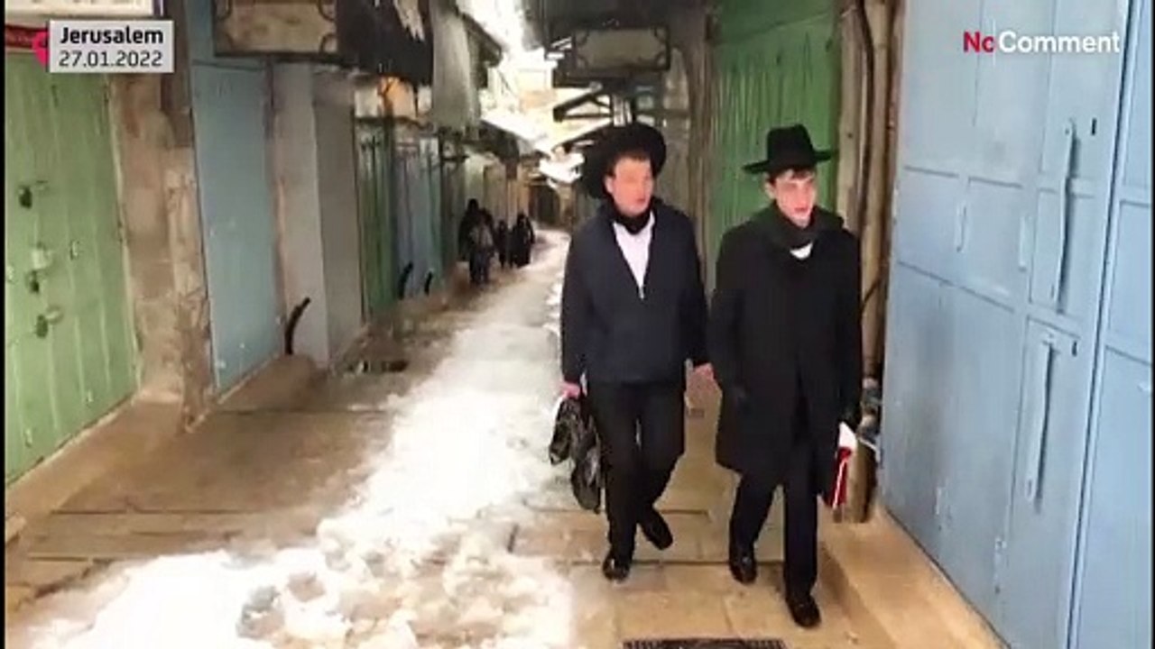 Weiße Pracht und Chaos: Wie der Schnee Jerusalem aus der Fassung brachte